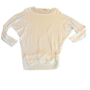 Michael Stars Women’s White Bat Wing Sleeve Top One Size